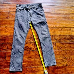 RVCA - Men's Black Denim - Skinny Fit - Zipper Fly